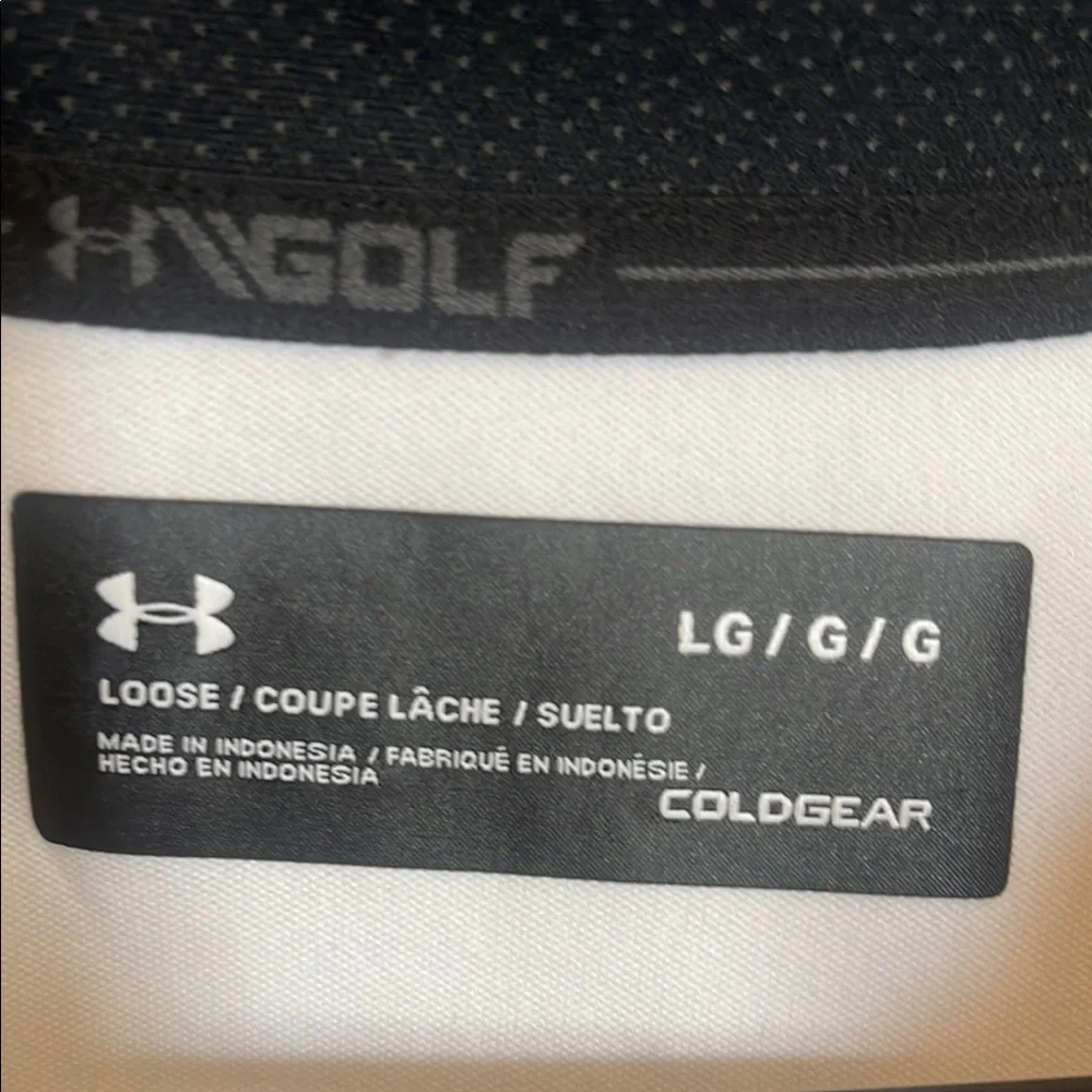 Under Armour Lightweight White and Gray Quarter-Zip Jacket - Picture 6 of 6